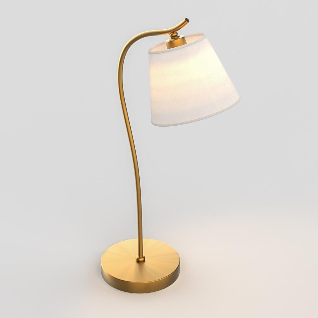 Gooseneck Desk Lamp with Fabric Shade - view 2