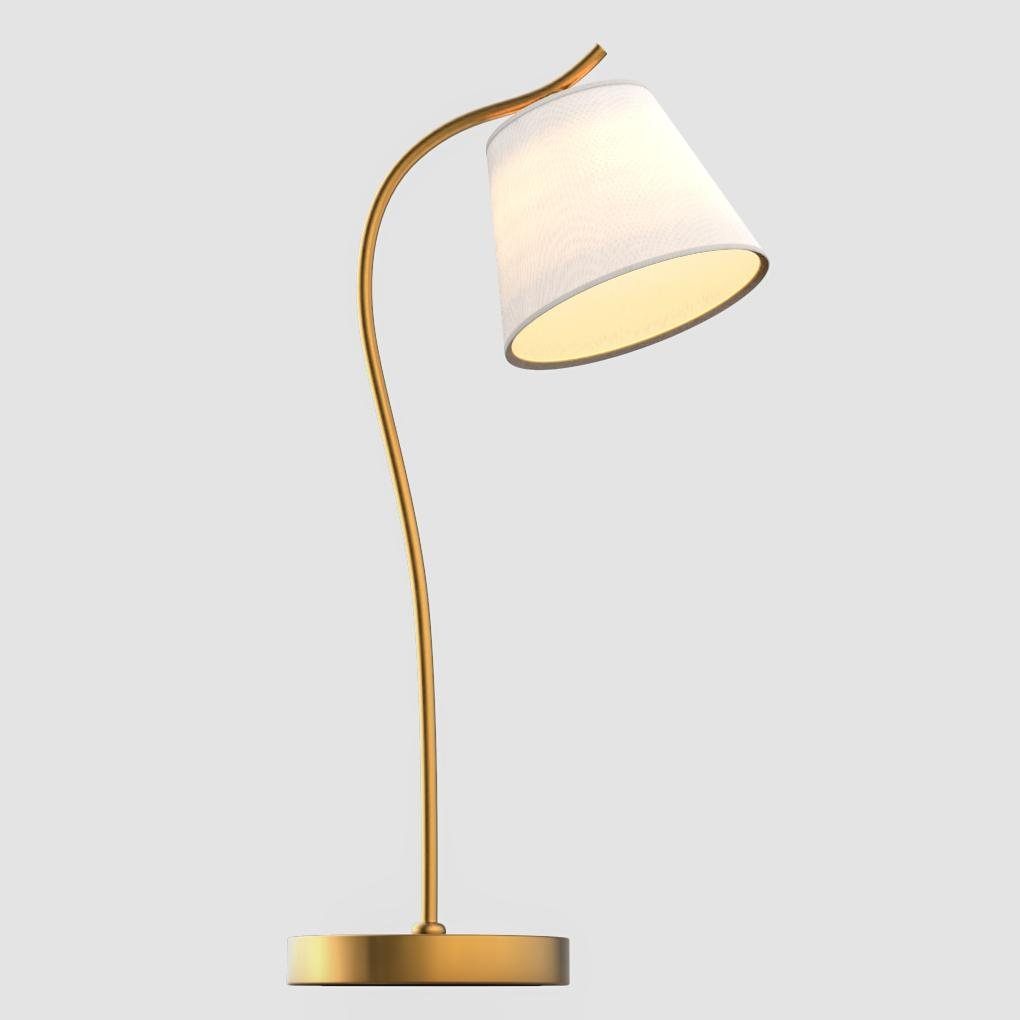 Gooseneck Desk Lamp with Fabric Shade - view 3