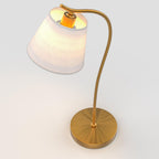 Gooseneck Desk Lamp with Fabric Shade - view 4
