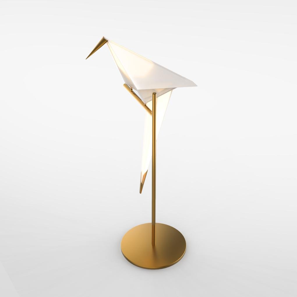 Crane Origami Table Lamp (33")