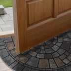 Half-Circle Mosaic Door Mat