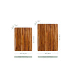 Traditional Teak Wood Cutting Board & Charcuterie Board, Large 20x15 in