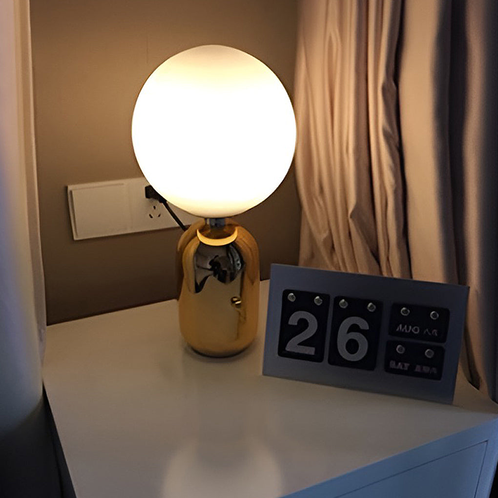 Selene Glass Globe Table Lamp (14"–19")