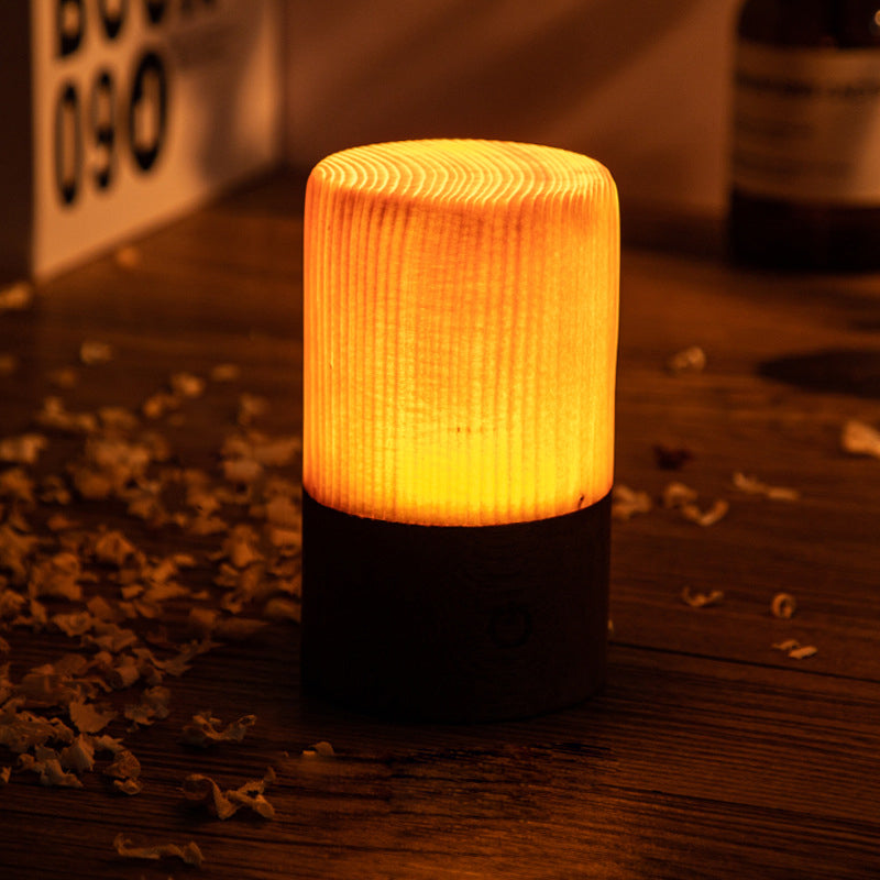 LumiEclat Wood-Grain Table Lamp - view 6