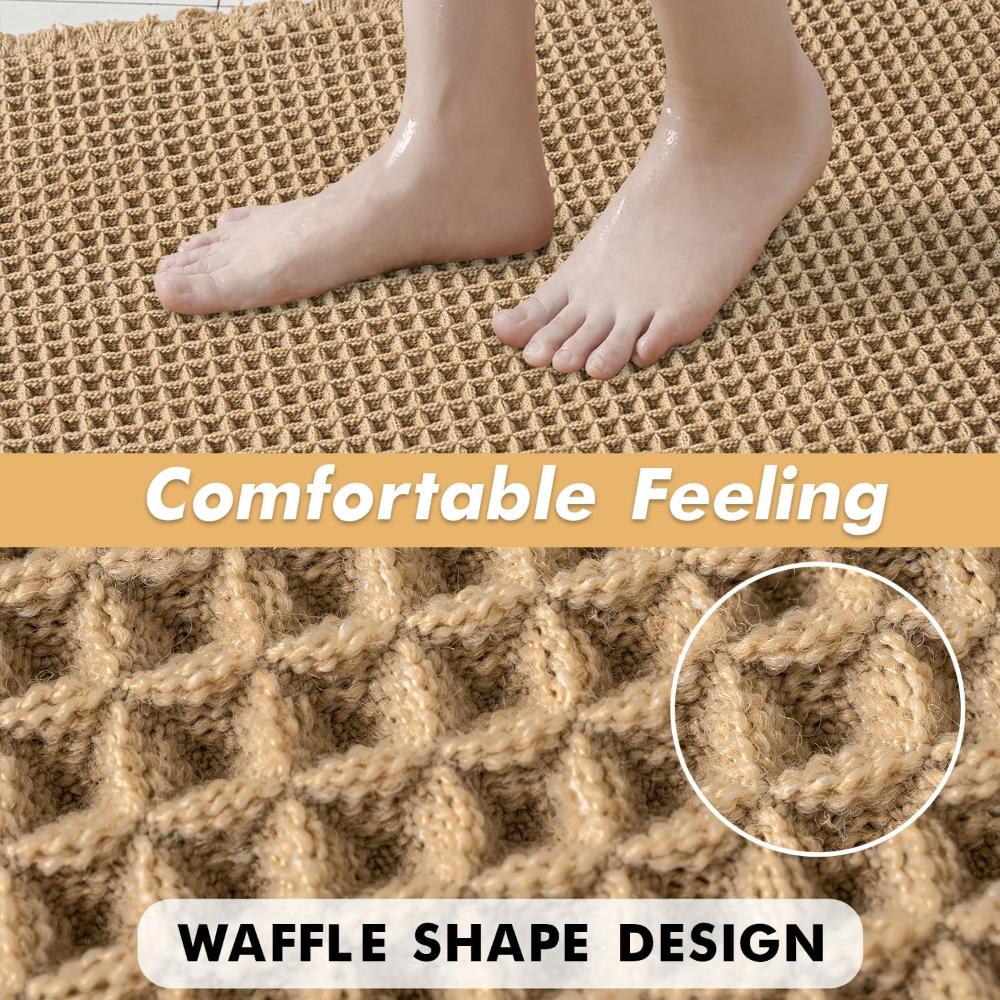 LuxeWeave Waffle Bath Mat