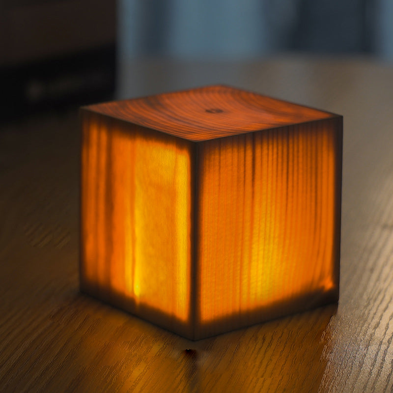 LumiEclat Wood-Grain Table Lamp - view 3