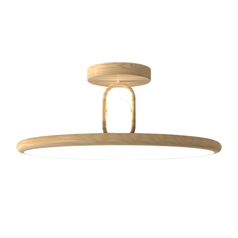Wood Grain Round Ceiling Light - view 2