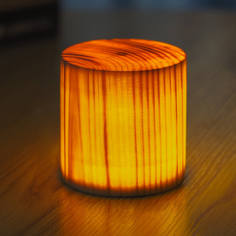 LumiEclat Wood-Grain Table Lamp - view 2