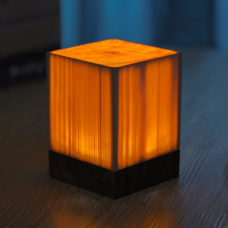 LumiEclat Wood-Grain Table Lamp - view 5