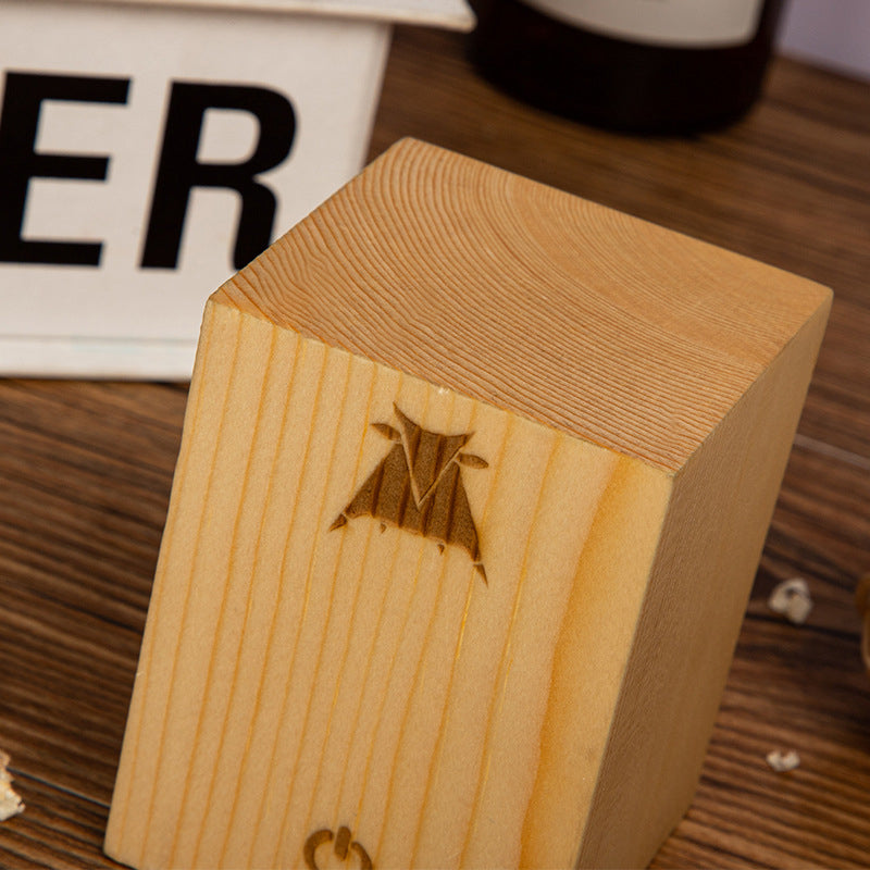 LumiÉclat Wood-Grain Table Lamp