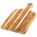 Marine Paddle Teak Charcuterie Board & Cutting Board with Handle, 20x10 in