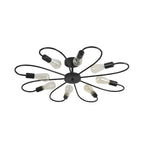 Dahlia Floral Flush Mount (33")