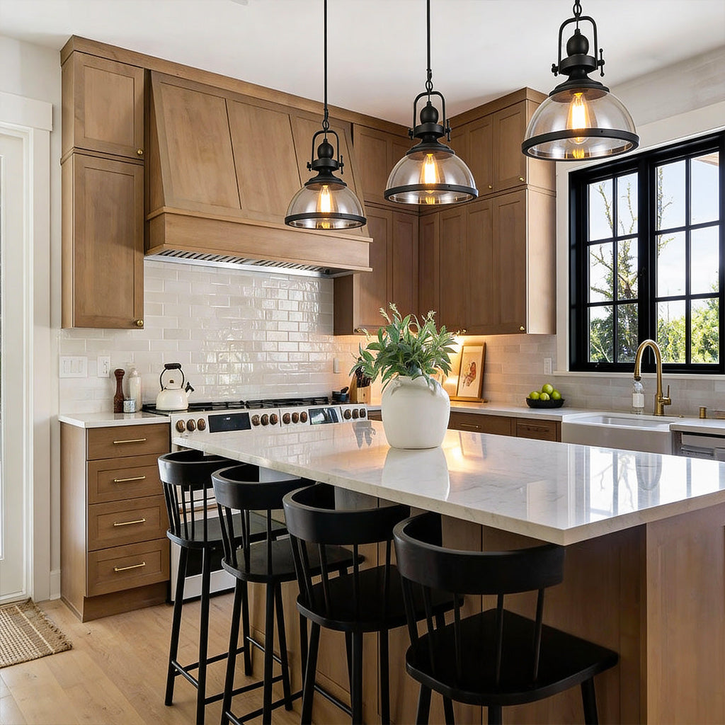 Clear Glass Retro Industrial Pendant Light - view 3