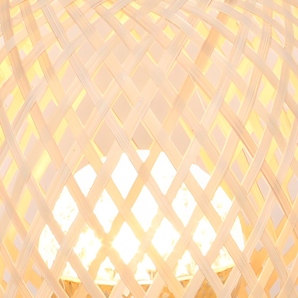 Hana Bamboo Lantern Table Lamp (7")