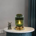AmberGlow Glass Table Lamp