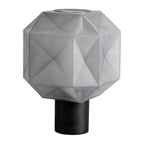 Cinder Smoke Glass Table Lamp (14")