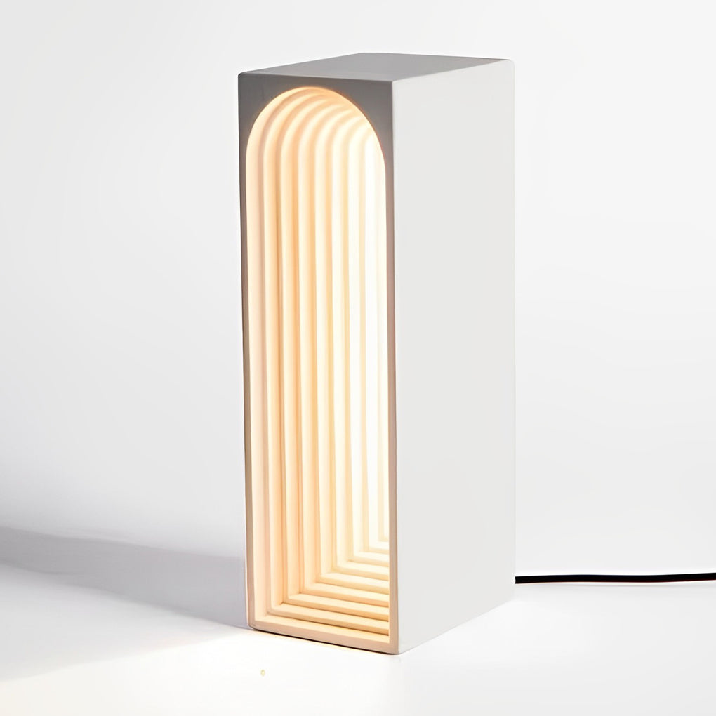 Nordic Concrete Rectangle Table Lamp - view 4