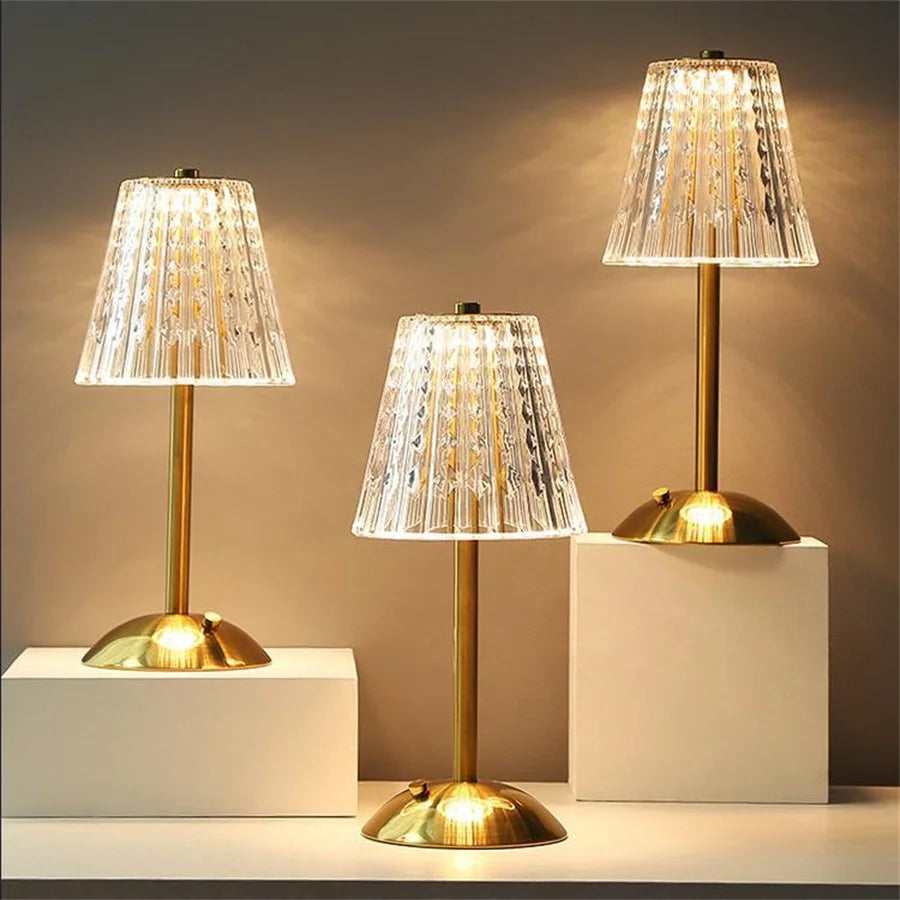 CrystalGlow Crystal Table Lamp - view 4