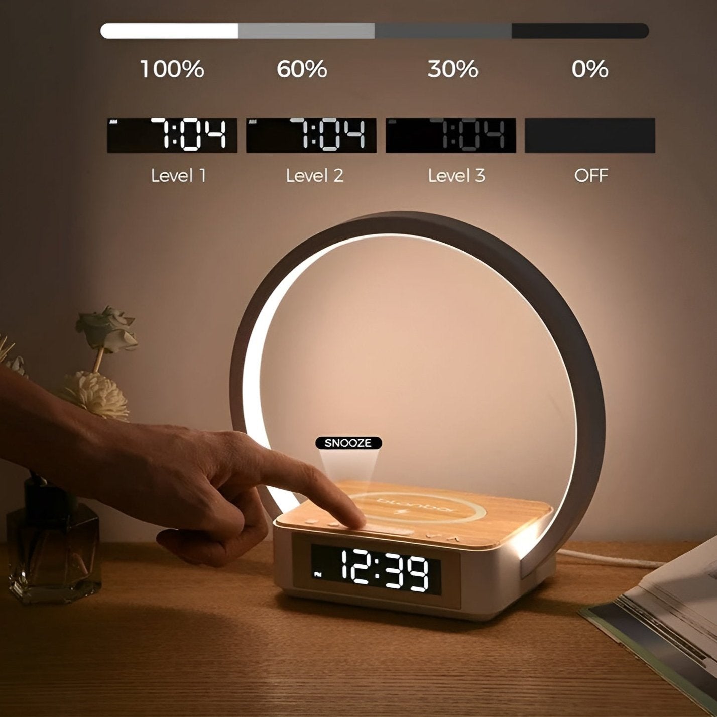 NovaGlow Charging Alarm Lamp - view 2