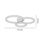 Trio Ring LED Flush Mount (28")