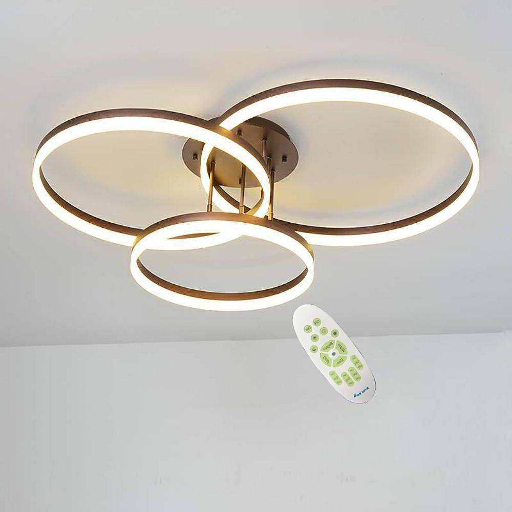 3-Ring Flush Mount Metal Ceiling Light - view 3