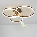 3-Ring Flush Mount Metal Ceiling Light - view 3