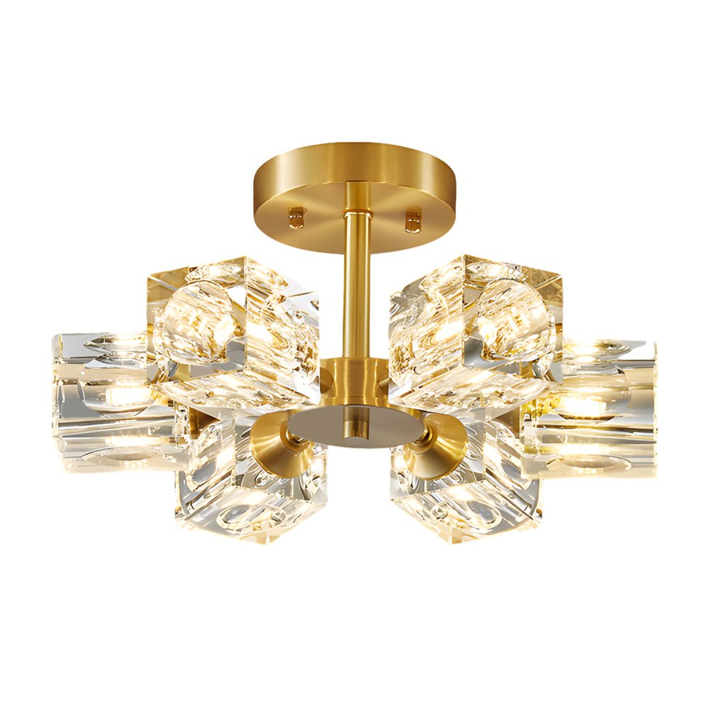 Celeste Adjustable Crystal Flush Mount (13")