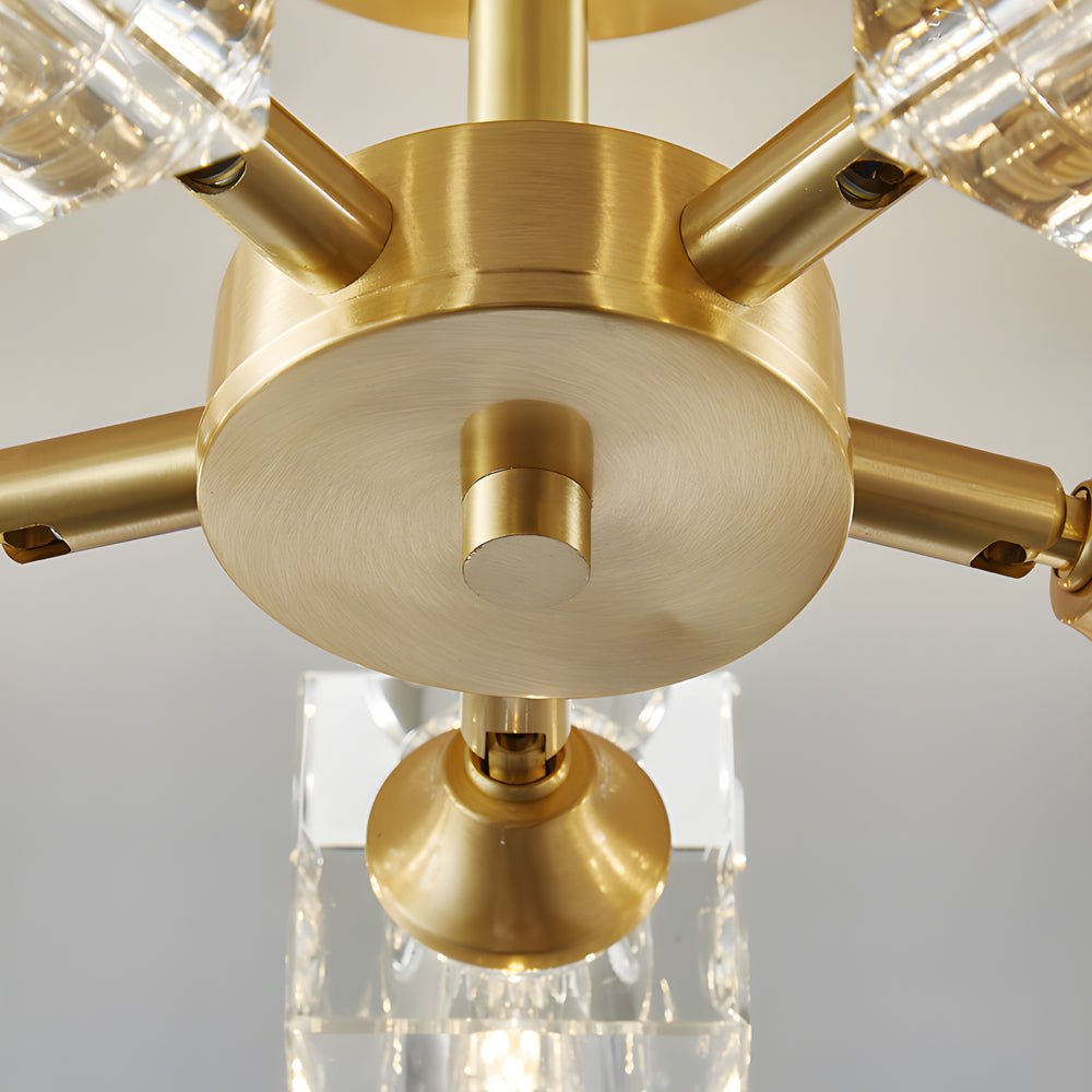 Celeste Adjustable Crystal Flush Mount (13")