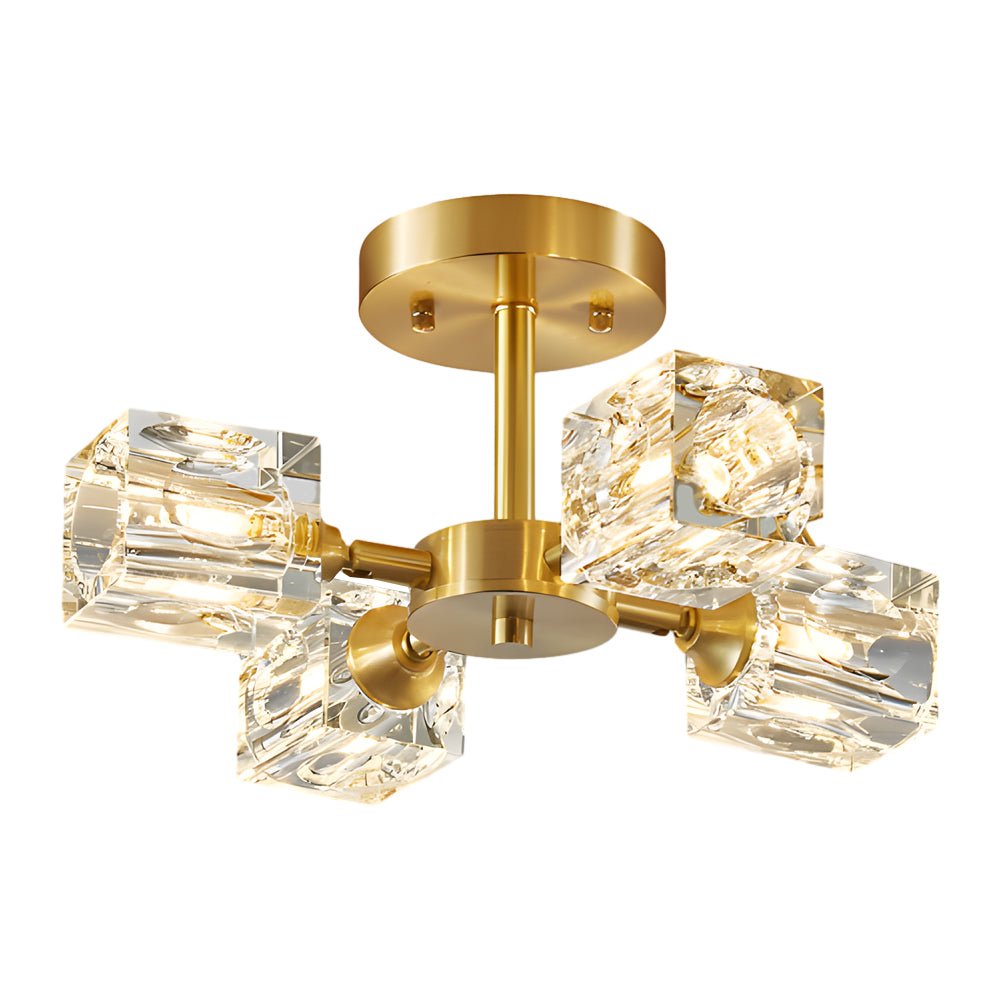 Celeste Adjustable Crystal Flush Mount (13")