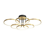 Saturn Gold Ring Semi-Flush Mount (34"–43")