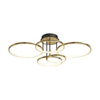 Saturn Gold Ring Semi-Flush Mount (34"–43")