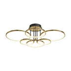 Saturn Gold Ring Semi-Flush Mount (34"–43")