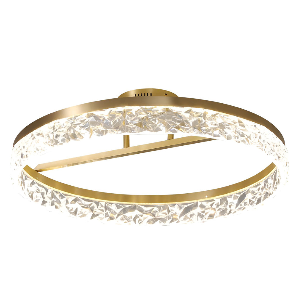 Solara Gold Flush Mount (20")