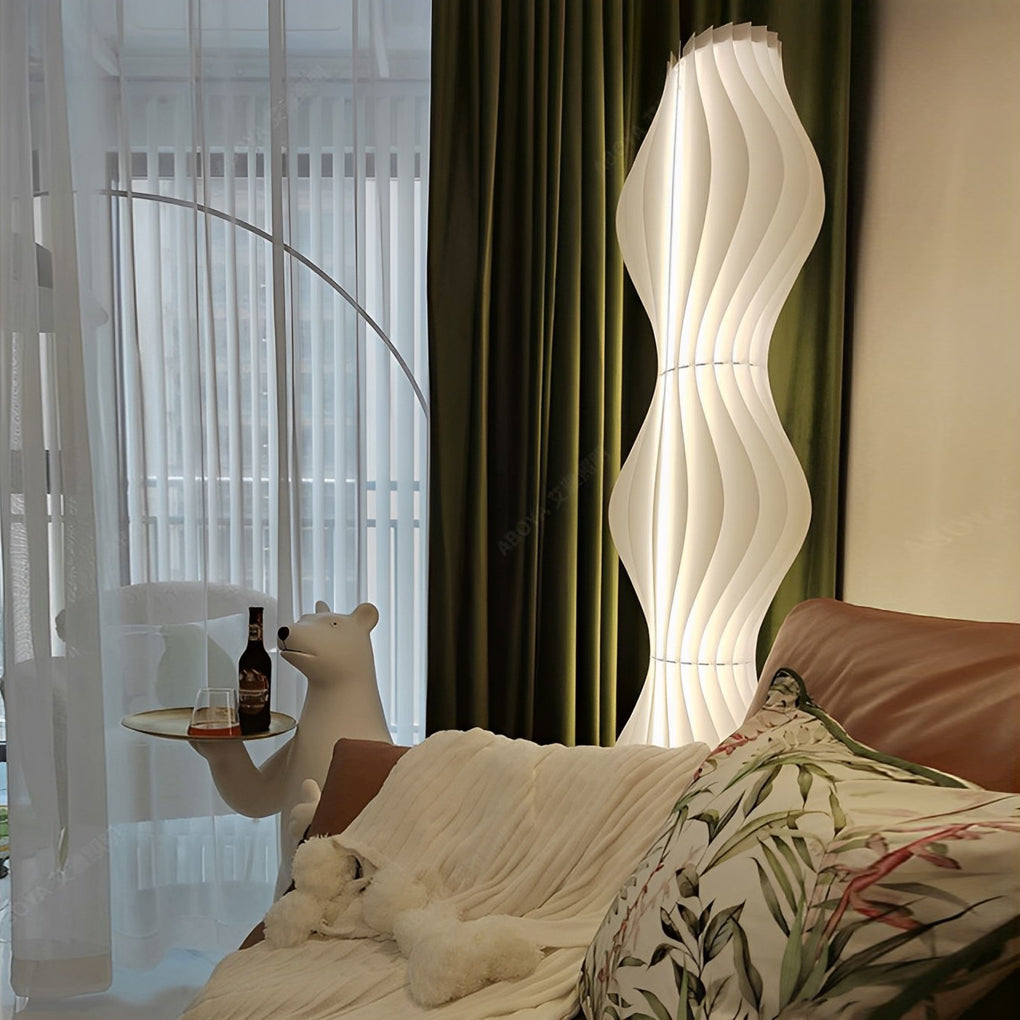 Marisol Wavy Floor Lamp (68")