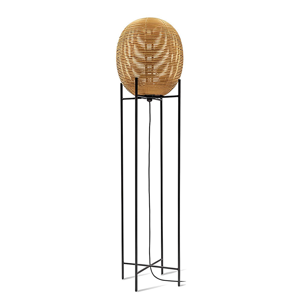 Savannah Rattan Floor Lamp (20"–63")