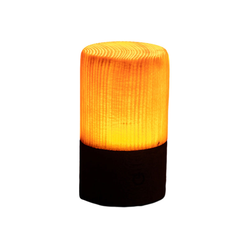 LumiÉclat Wood-Grain Table Lamp