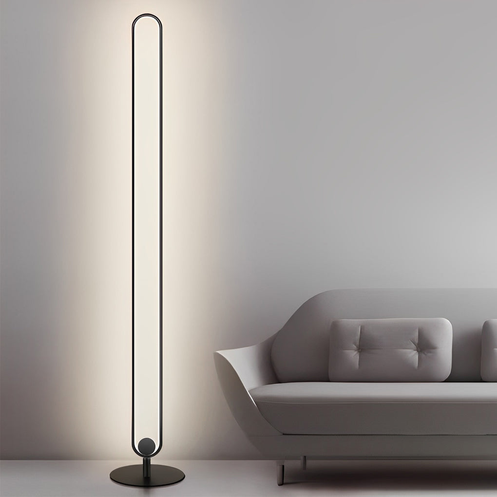 Minimalist Oval Floor Lamp - view 4