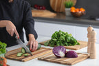 Essential Teak Wood Cutting Board & Charcuterie Board with Juice Groove, 16x11 in