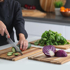 Essential Teak Wood Cutting Board & Charcuterie Board with Juice Groove, 16x11 in