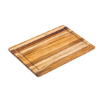 Essential Teak Wood Cutting Board & Charcuterie Board with Juice Groove, 16x11 in