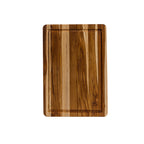 Essential Teak Wood Cutting Board & Charcuterie Board with Juice Groove, 16x11 in