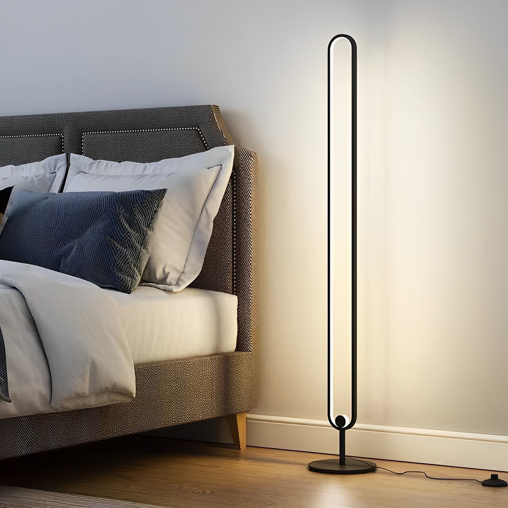 Minimalist Oval Floor Lamp - view 2