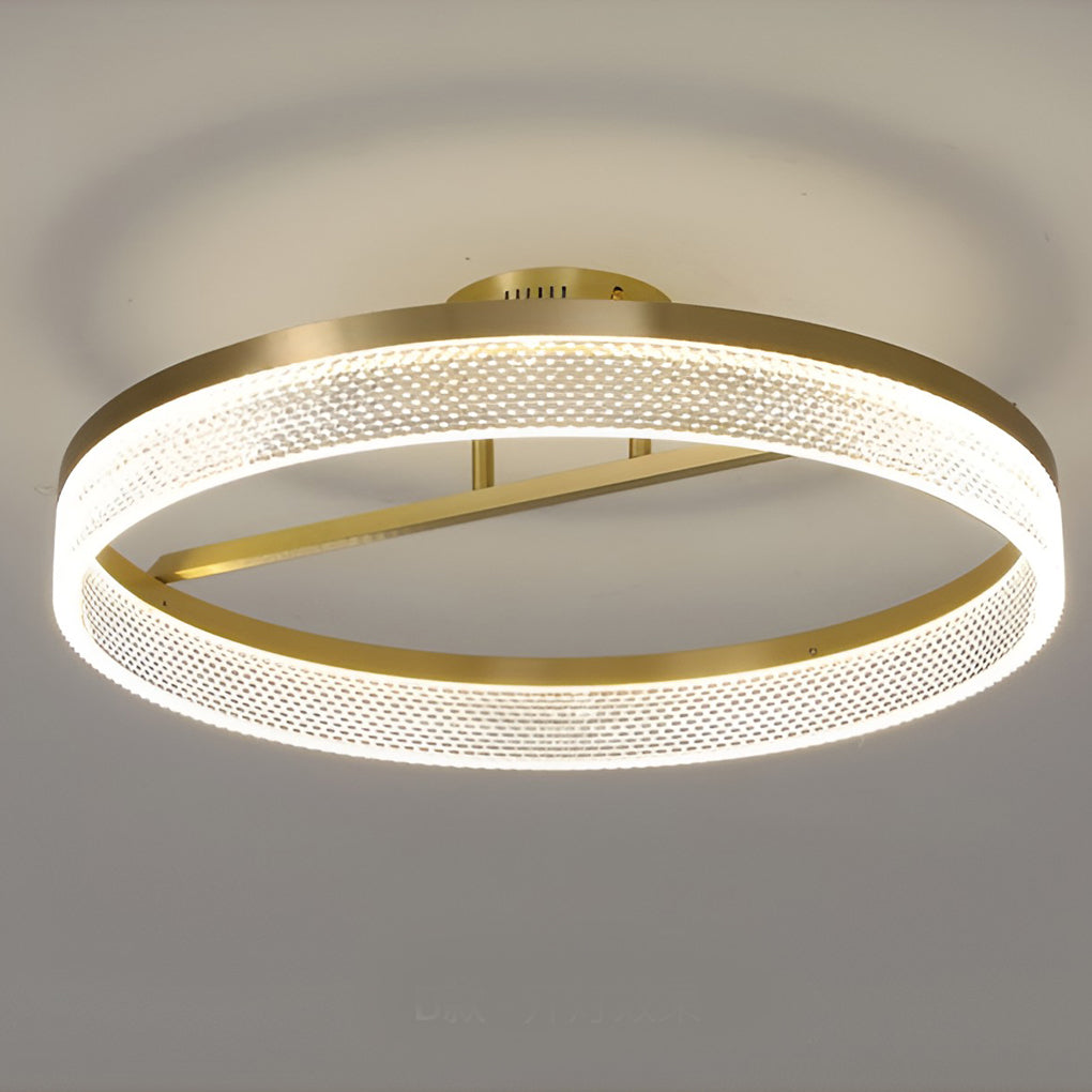 Solara Gold Flush Mount (20")