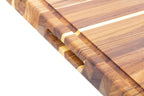 Traditional Teak Carving & Cutting Board with Juice Groove, Charcuterie Board, Large 20x15 in
