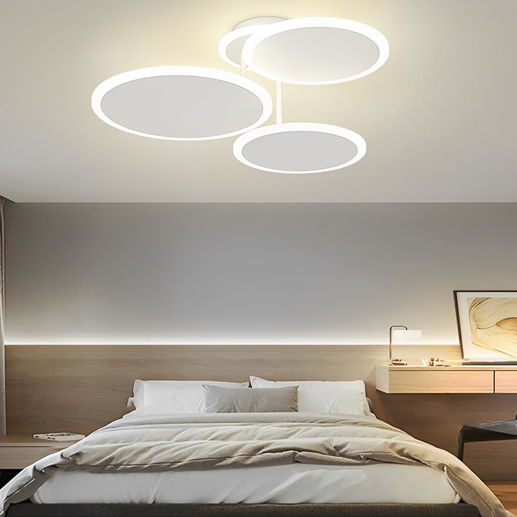 Round Matte White Nordic Ceiling Light - view 2