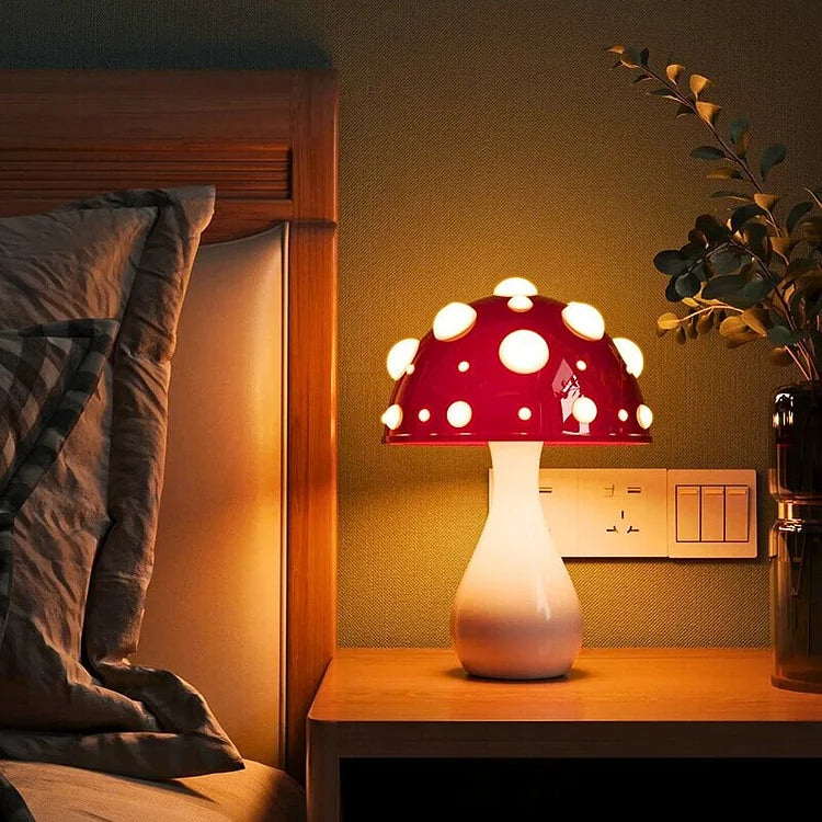 MushGlow Mushroom Table Lamp (8"–12")