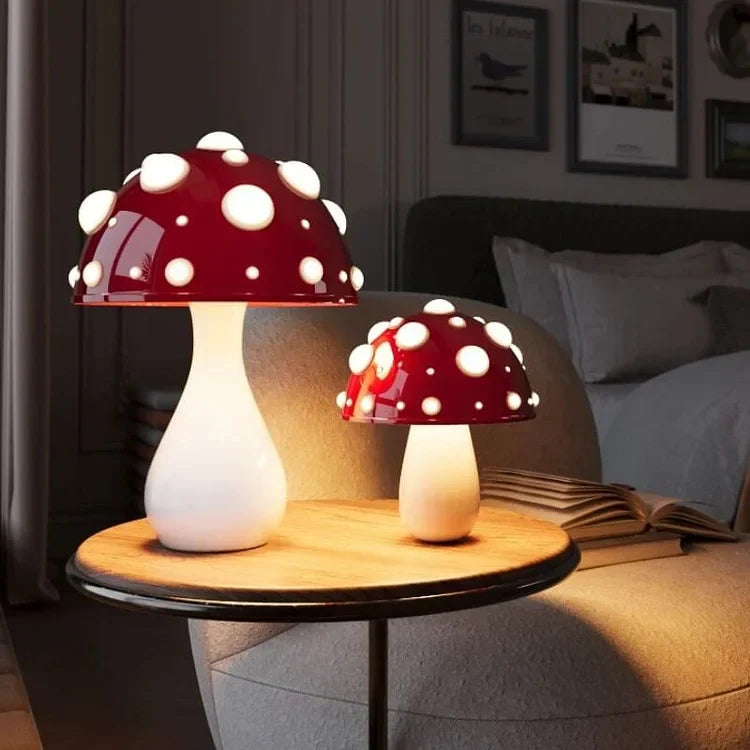 MushGlow Mushroom Table Lamp (8"–12")