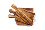 Marine Paddle Teak Charcuterie Board & Cutting Board with Handle, 20x10 in