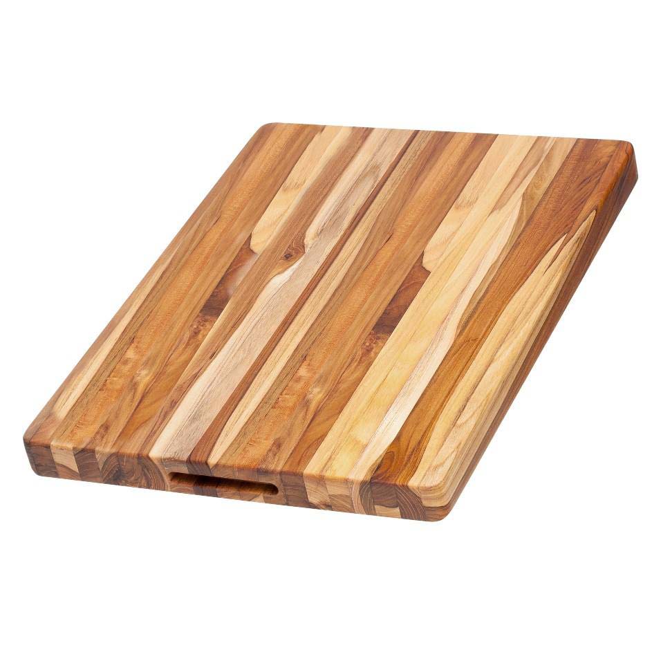 Traditional Teak Wood Cutting Board & Charcuterie Board, Large 20x15 in