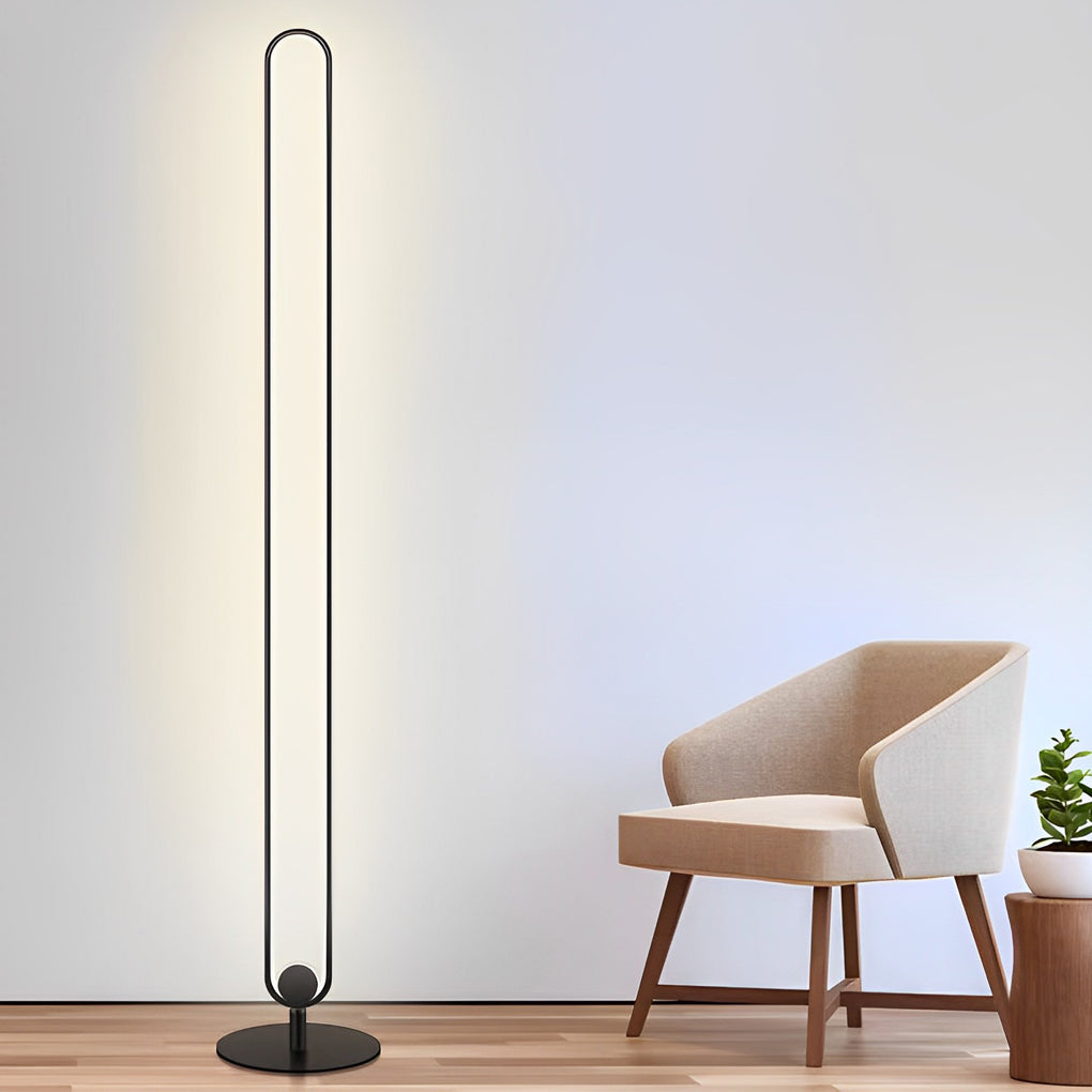 Minimalist Oval Floor Lamp